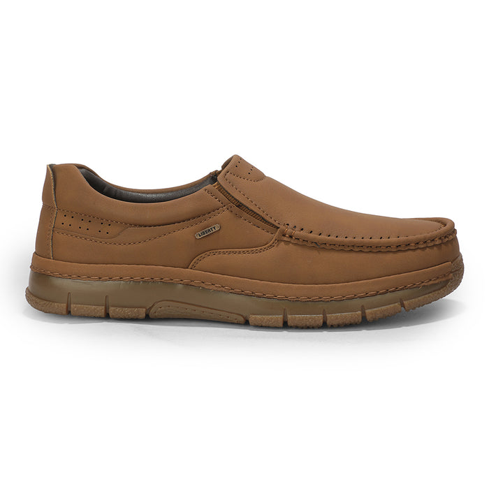 Fortune VLACT203 Camel Casual Non Lacing Loafer shoes for Men by Liberty
