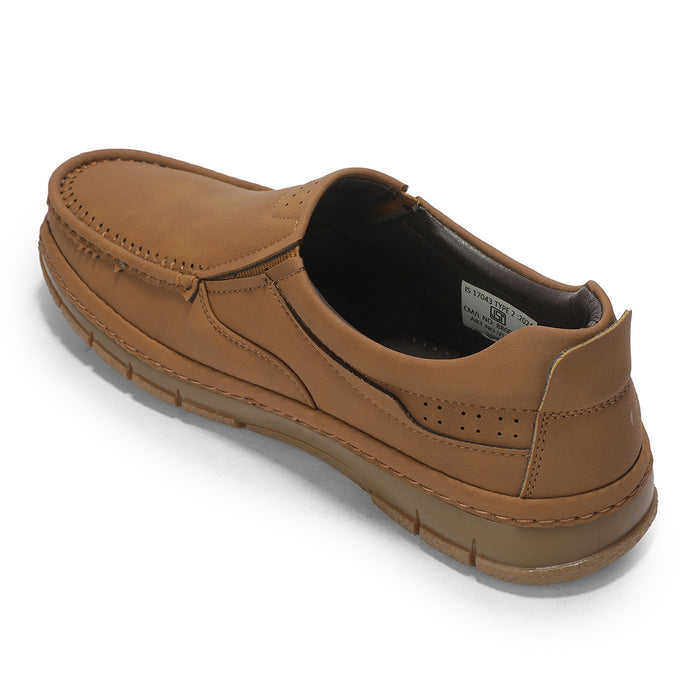 Fortune VLACT203 Camel Casual Non Lacing Loafer shoes for Men by Liberty