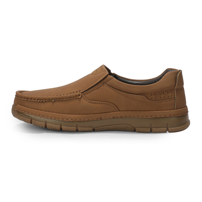 Fortune VLACT203 Camel Casual Non Lacing Loafer shoes for Men by Liberty