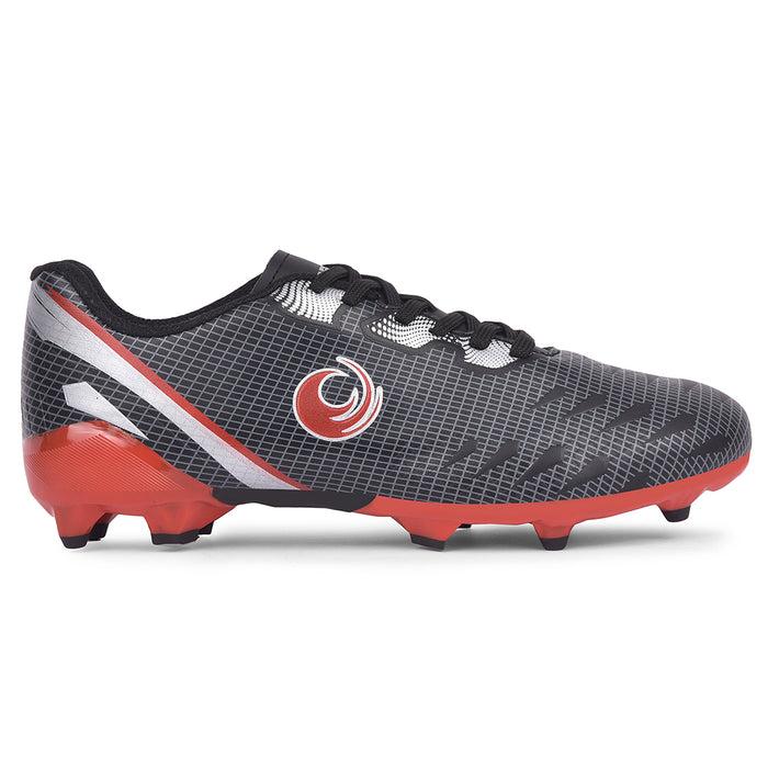 Freedom Black Sports Lacing Football Shoes For Men Joga By Liberty