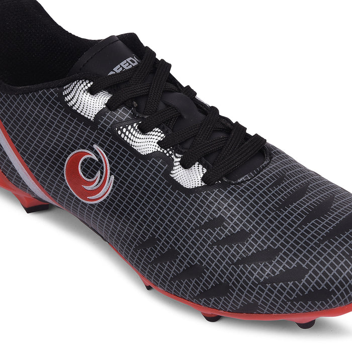 Freedom Black Sports Lacing Football Shoes For Men Joga By Liberty
