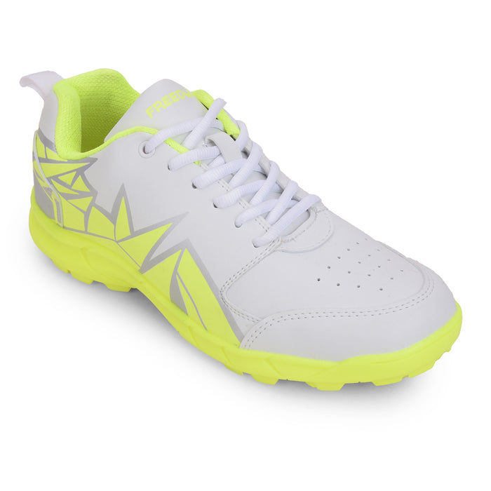 FREEDOM P. Green Sports Lace-Up Cricket Shoes For Men GOOGLY By Liberty