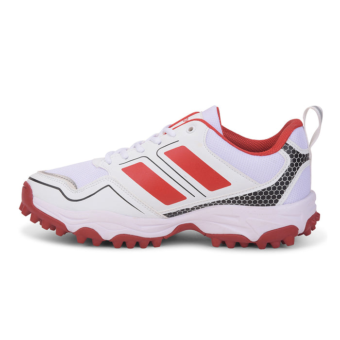 FREEDOM Red Sports Lace-Up Cricket Shoes For Men POWERPLAY By Liberty