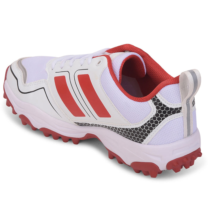 FREEDOM Red Sports Lace-Up Cricket Shoes For Men POWERPLAY By Liberty