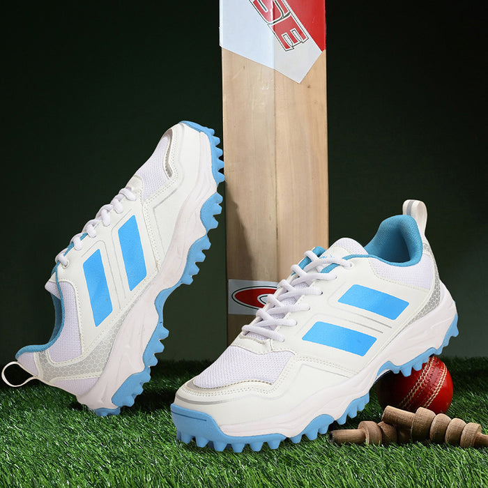 FREEDOM Sky Blue Sports Lace-Up Cricket Shoes For Men POWERPLAY By Liberty