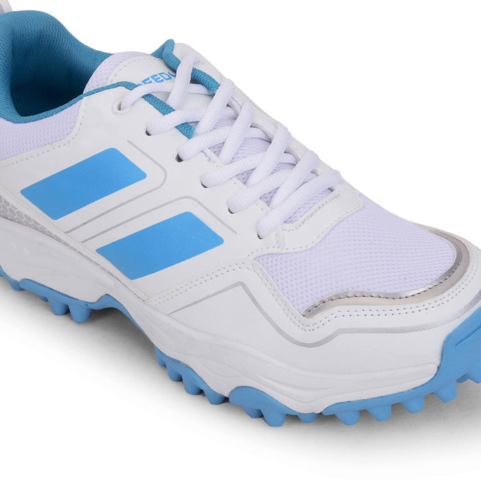 FREEDOM Sky Blue Sports Lace-Up Cricket Shoes For Men POWERPLAY By Liberty
