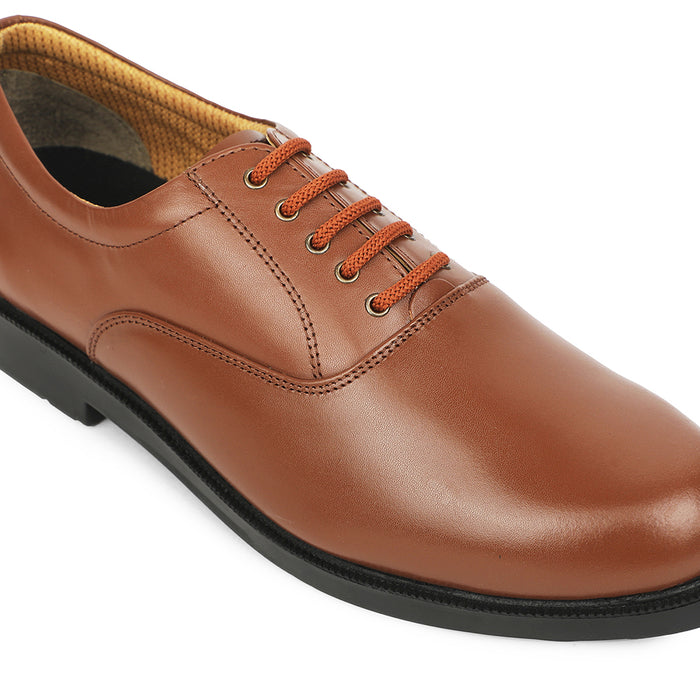 Freedom Tan Classic Oxford Police Shoes For Men 5238 219Wt By Liberty