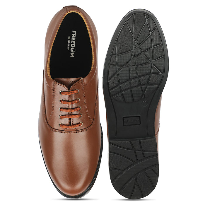 Freedom Tan Classic Oxford Police Shoes For Men 5238 219Wt By Liberty