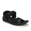 Gliders (Black) Casual Sandals For Men FIGHTER-N By Liberty