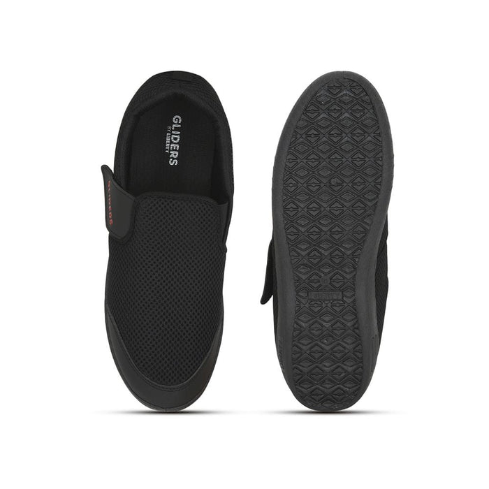 Gliders (Black) Casual Slip on Shoes For Men BUMPER By Liberty