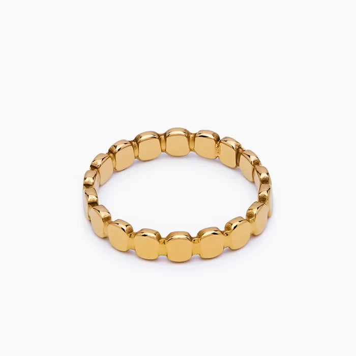 Golden Beaded Ring