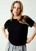 Haze Knit Tee - Black