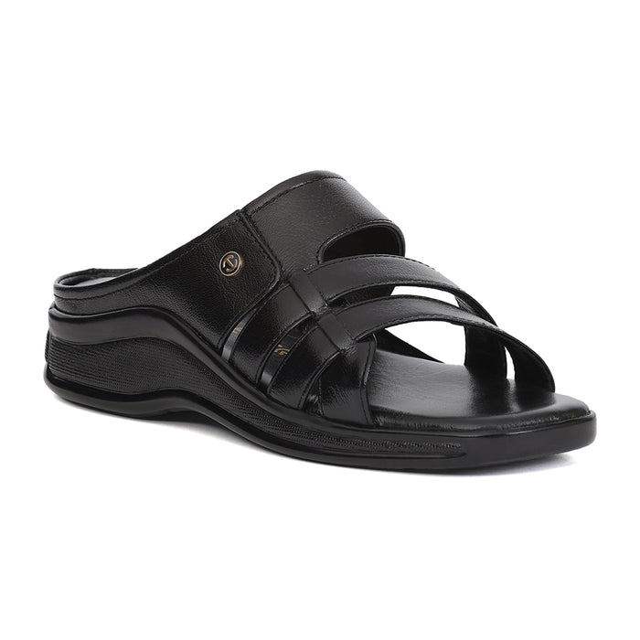 Healers 2050-774 Black Formal Slip on Slippers for Men by Liberty