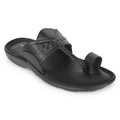 Healers A17-04 Black Casual Slip on Slippers for Men by Liberty
