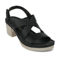 Healers Black Block Heel Sandal For Women ZQ-FD-52 By Liberty