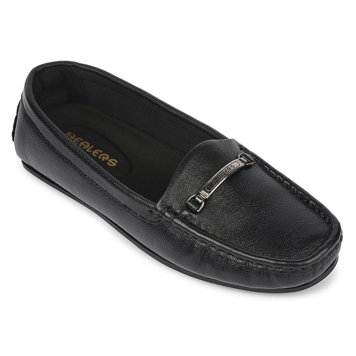 Healers Black Casual Ballerina For Women Jjl 26 By Liberty