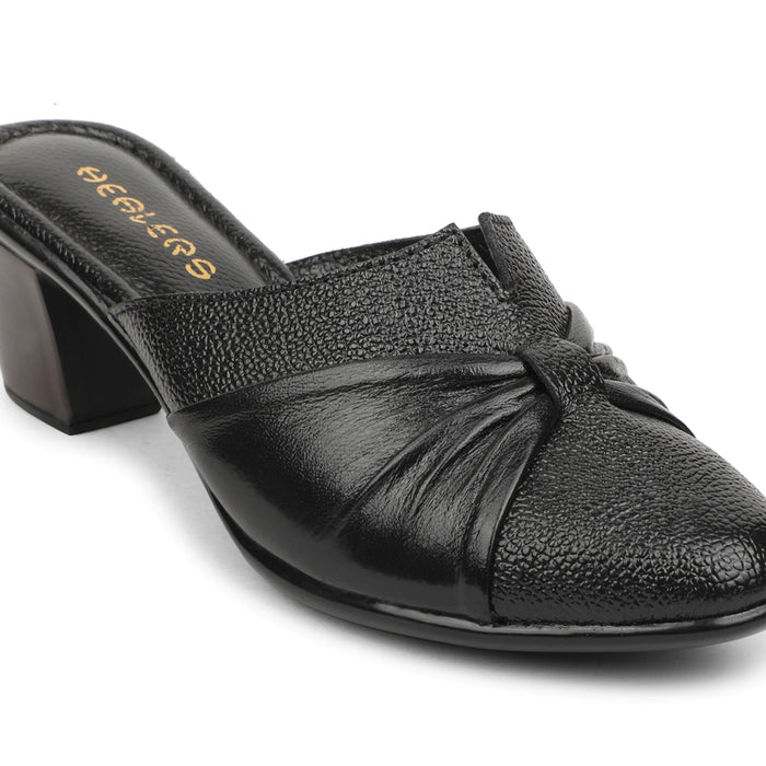 Healers Black Casual Block Heel Sandal For Women TLO-103