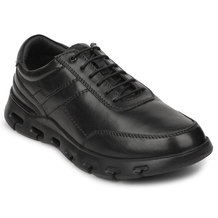 Healers Black Casual Formal Derby Shoes For Men ASF-1 By Liberty