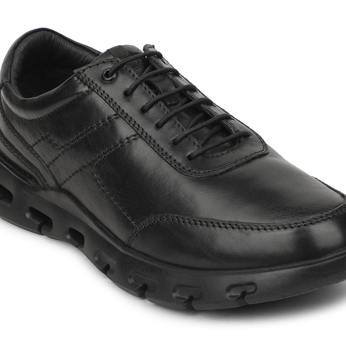 Healers Black Casual Formal Derby Shoes For Men ASF-1