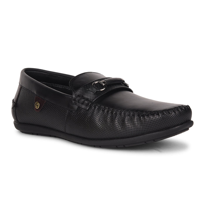 Healers Black Casual Loafers For Men OSL-31 By Liberty