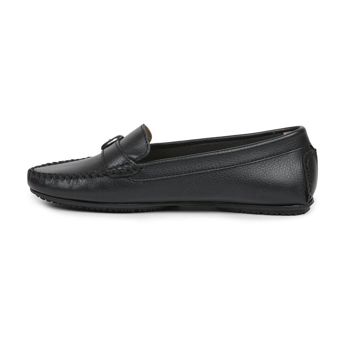 Healers Black Casual Loafers For Women GI-SML-1 By Liberty