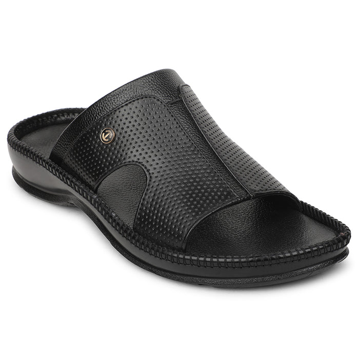 Healers Black Casual Slipper For Men CSS-24 By Liberty