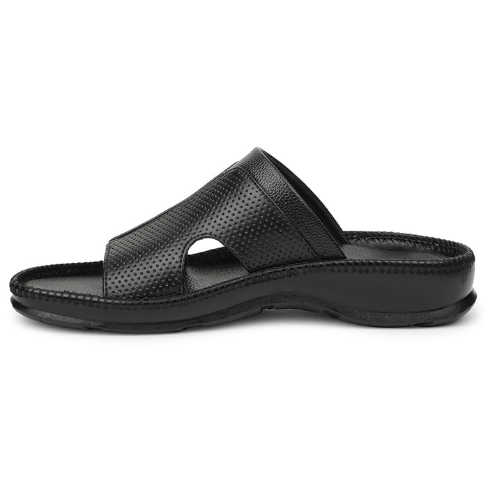 Healers Black Casual Slipper For Men CSS-24