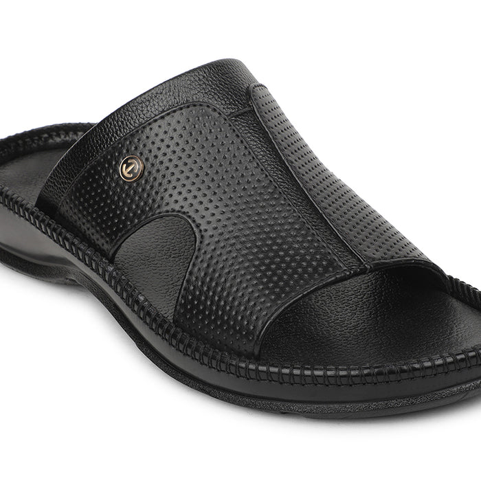 Healers Black Casual Slipper For Men CSS-24