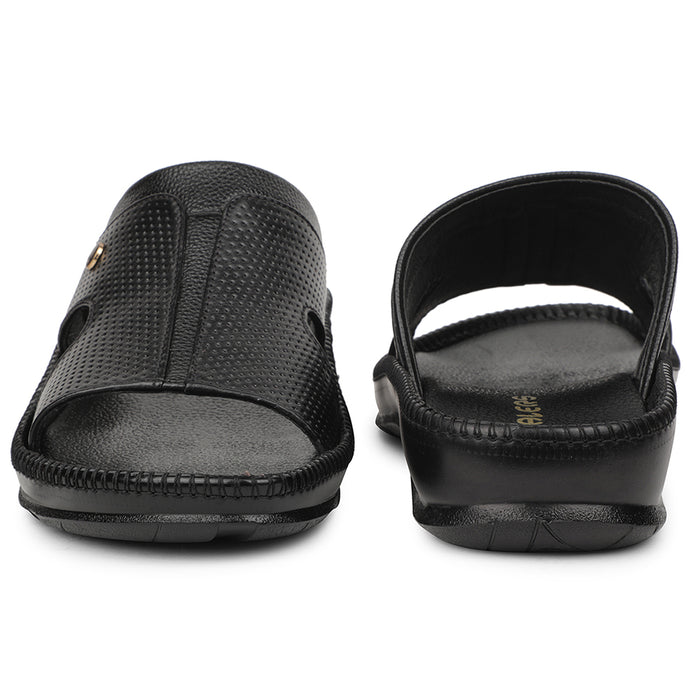 Healers Black Casual Slipper For Men CSS-24