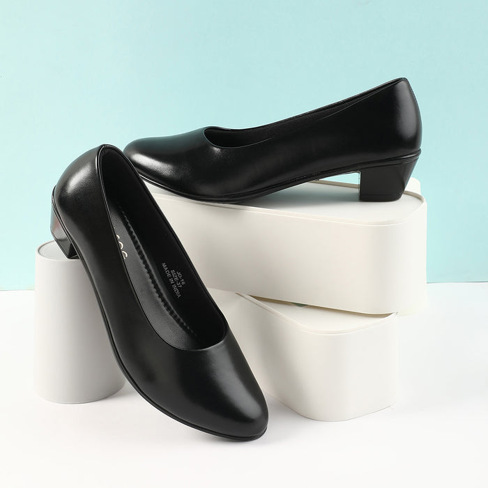 Healers Black Formal Ballerina Shoes For Women JD-16 By Liberty