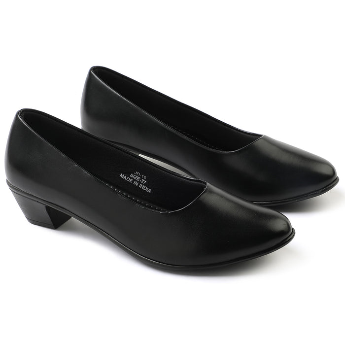 Healers Black Formal Ballerina Shoes For Women JD-16 By Liberty