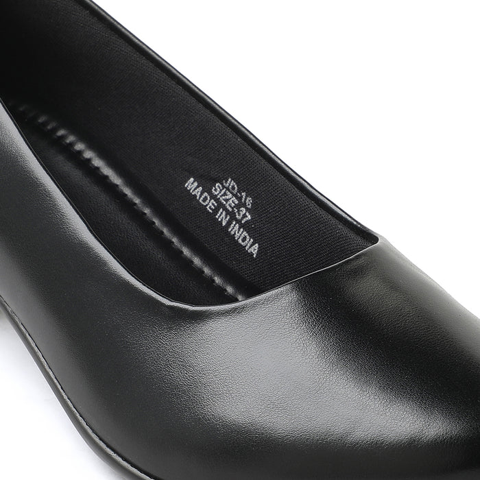 Healers Black Formal Ballerina Shoes For Women JD-16 By Liberty