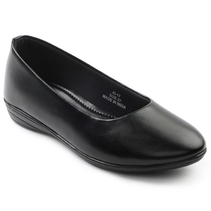 Healers Black Formal Ballerina Shoes For Women JD-17 By Liberty