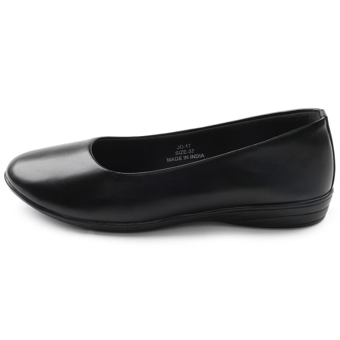 Healers Black Formal Ballerina Shoes For Women JD-17 By Liberty