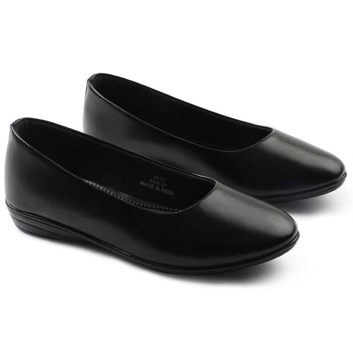 Healers Black Formal Ballerina Shoes For Women JD-17 By Liberty