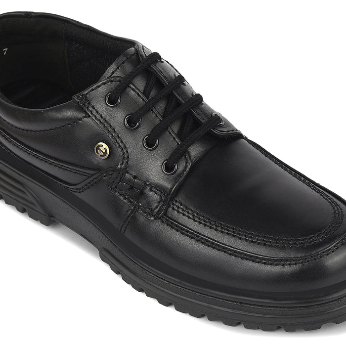 Healers Black Formal Lacing Derby Shoes For Men 719053An By Liberty