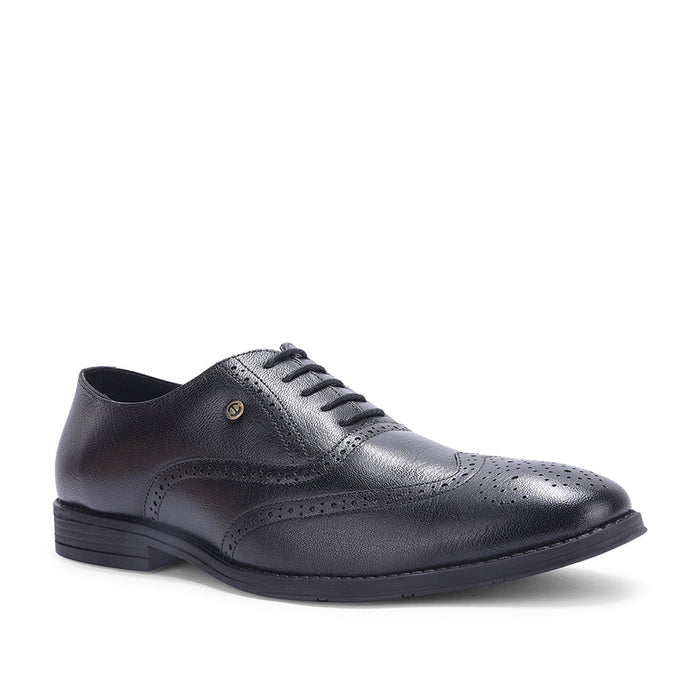 Healers Black Formal Lacing Oxford Shoes For Men SAGAR-15 By Liberty