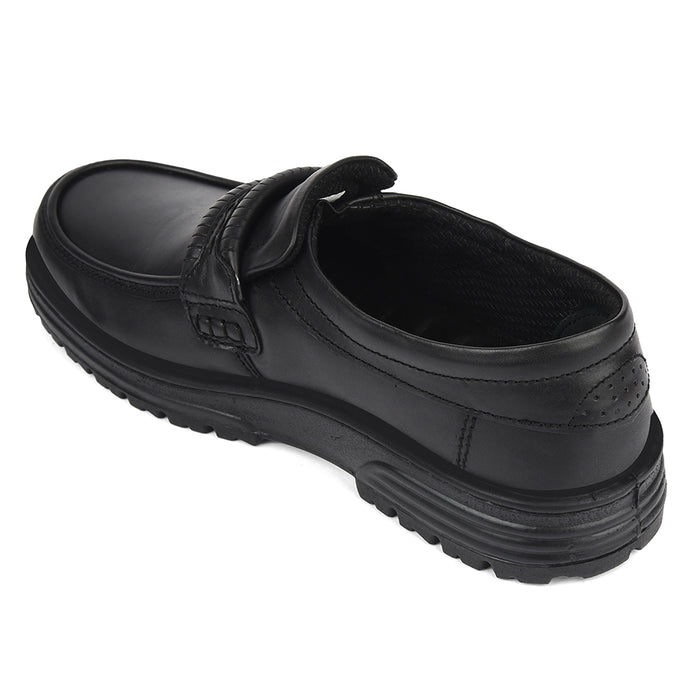 Healers Black Formal Non Lacing Derby Shoes For Men 719054An By Liberty