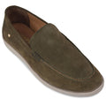Healers Bmr 11E Olive Green Casual Non Lacing Loafer Shoes For Men By Liberty