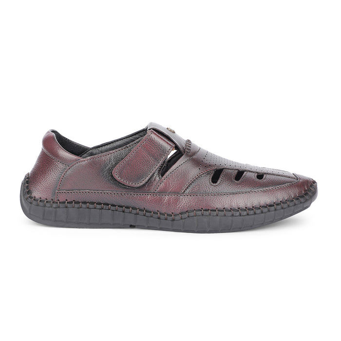 Healers Brown Casual Buckle Sandal For Men JPL-205 By Liberty