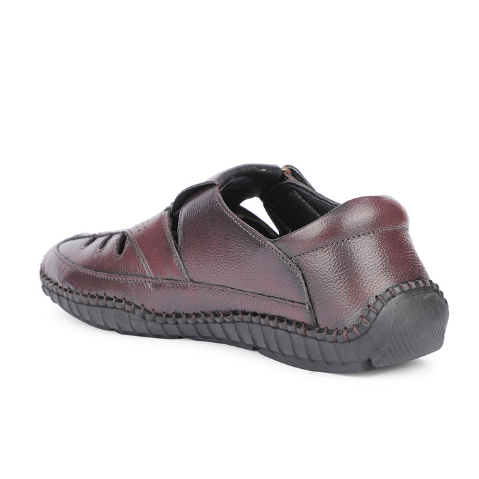 Healers Brown Casual Buckle Sandal For Men JPL-205 By Liberty