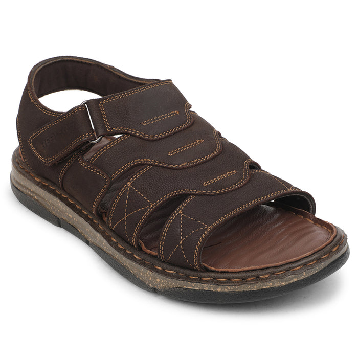 Healers Brown Casual Flat Sandal For Men ASL-7 By Liberty