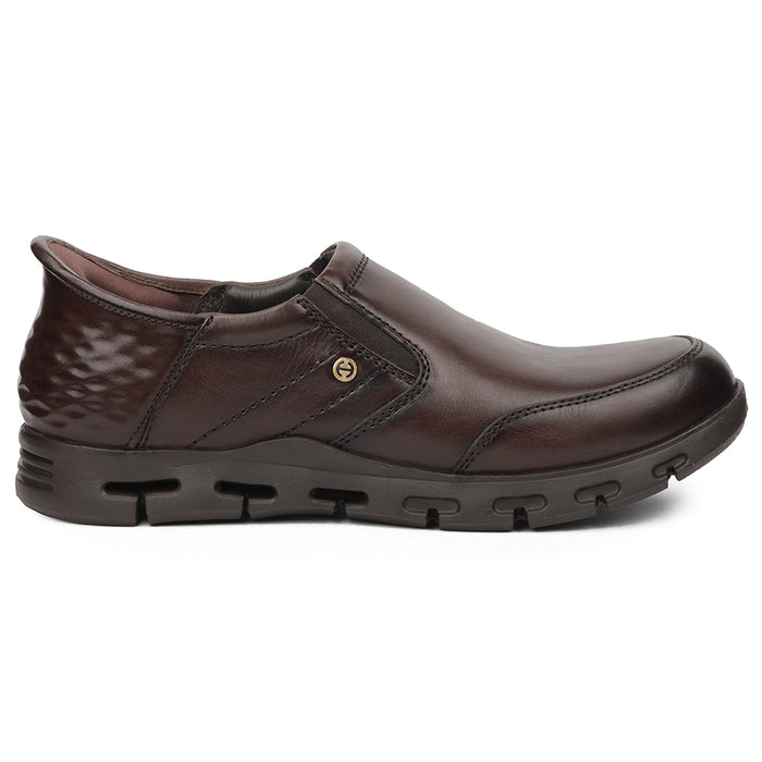 Healers Brown Casual Non Lacing Shoes For Men ASF-2