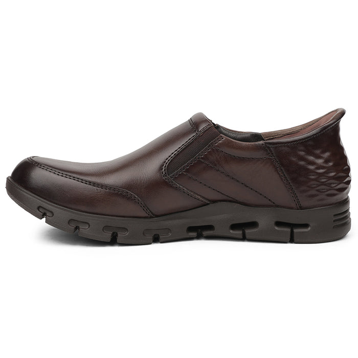 Healers Brown Casual Non Lacing Shoes For Men ASF-2