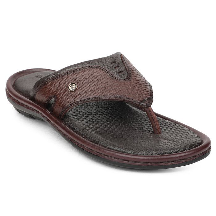 Healers Brown Casual Slipper For Men ASL-3 By Liberty