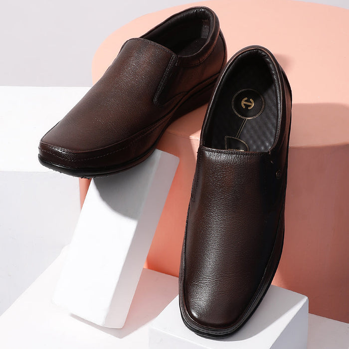 Healers Brown Formal Non Lacing Shoes For Men Ha1 11 By Liberty