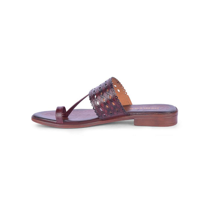 Healers By Liberty Women TLO-51 Brown Casual Thong