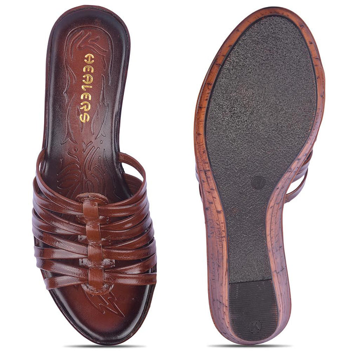 Healers By Liberty Women TLO-56 Tan Fashion Slippers