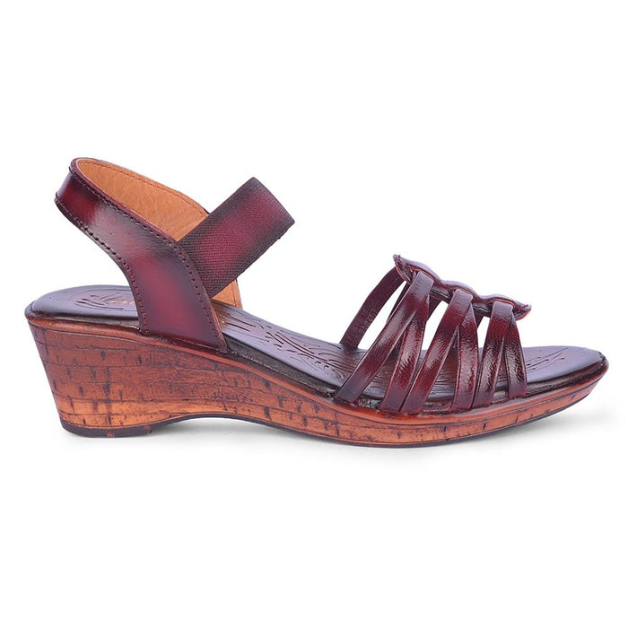 Healers By Liberty Women TLO-57 Cherry Wedges Fashion Sandal