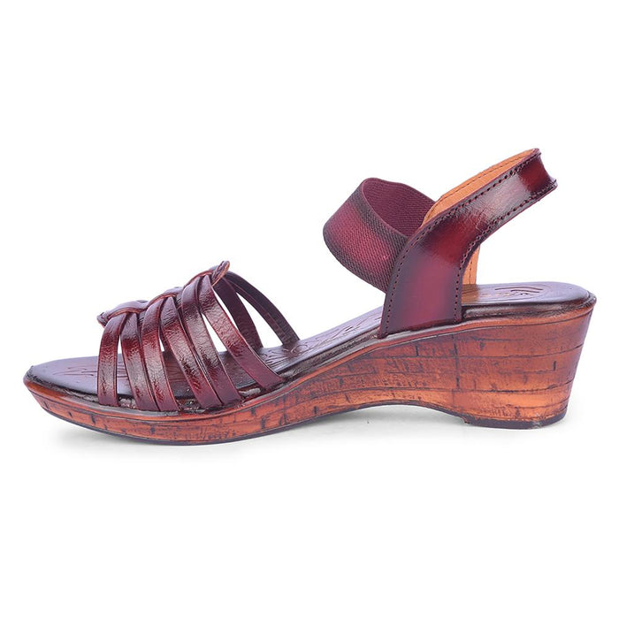 Healers By Liberty Women TLO-57 Cherry Wedges Fashion Sandal